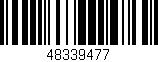 Código de barras (EAN, GTIN, SKU, ISBN): '48339477'