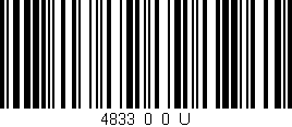 Código de barras (EAN, GTIN, SKU, ISBN): '4833_0_0_U'