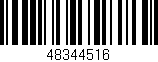 Código de barras (EAN, GTIN, SKU, ISBN): '48344516'
