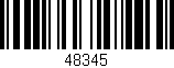 Código de barras (EAN, GTIN, SKU, ISBN): '48345'