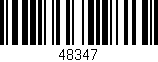Código de barras (EAN, GTIN, SKU, ISBN): '48347'