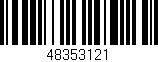 Código de barras (EAN, GTIN, SKU, ISBN): '48353121'