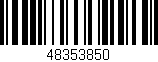 Código de barras (EAN, GTIN, SKU, ISBN): '48353850'