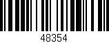 Código de barras (EAN, GTIN, SKU, ISBN): '48354'