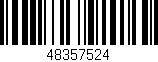 Código de barras (EAN, GTIN, SKU, ISBN): '48357524'