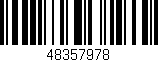 Código de barras (EAN, GTIN, SKU, ISBN): '48357978'