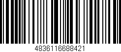 Código de barras (EAN, GTIN, SKU, ISBN): '4836116688421'