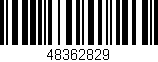 Código de barras (EAN, GTIN, SKU, ISBN): '48362829'