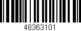 Código de barras (EAN, GTIN, SKU, ISBN): '48363101'