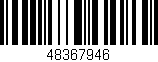 Código de barras (EAN, GTIN, SKU, ISBN): '48367946'
