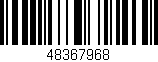Código de barras (EAN, GTIN, SKU, ISBN): '48367968'