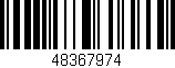 Código de barras (EAN, GTIN, SKU, ISBN): '48367974'