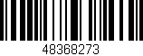Código de barras (EAN, GTIN, SKU, ISBN): '48368273'
