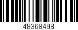 Código de barras (EAN, GTIN, SKU, ISBN): '48368498'