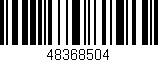 Código de barras (EAN, GTIN, SKU, ISBN): '48368504'