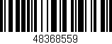 Código de barras (EAN, GTIN, SKU, ISBN): '48368559'