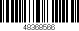 Código de barras (EAN, GTIN, SKU, ISBN): '48368566'