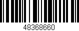 Código de barras (EAN, GTIN, SKU, ISBN): '48368660'