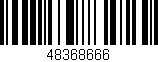 Código de barras (EAN, GTIN, SKU, ISBN): '48368666'