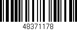 Código de barras (EAN, GTIN, SKU, ISBN): '48371178'