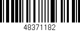 Código de barras (EAN, GTIN, SKU, ISBN): '48371182'