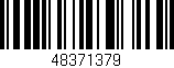 Código de barras (EAN, GTIN, SKU, ISBN): '48371379'