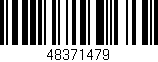 Código de barras (EAN, GTIN, SKU, ISBN): '48371479'