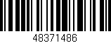 Código de barras (EAN, GTIN, SKU, ISBN): '48371486'