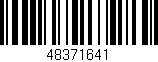 Código de barras (EAN, GTIN, SKU, ISBN): '48371641'