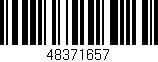 Código de barras (EAN, GTIN, SKU, ISBN): '48371657'