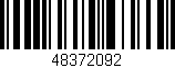 Código de barras (EAN, GTIN, SKU, ISBN): '48372092'