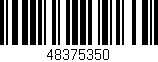 Código de barras (EAN, GTIN, SKU, ISBN): '48375350'