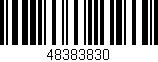 Código de barras (EAN, GTIN, SKU, ISBN): '48383830'