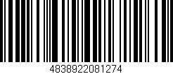 Código de barras (EAN, GTIN, SKU, ISBN): '4838922081274'