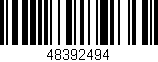 Código de barras (EAN, GTIN, SKU, ISBN): '48392494'