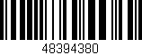 Código de barras (EAN, GTIN, SKU, ISBN): '48394380'