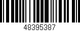Código de barras (EAN, GTIN, SKU, ISBN): '48395387'