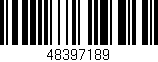 Código de barras (EAN, GTIN, SKU, ISBN): '48397189'