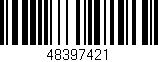 Código de barras (EAN, GTIN, SKU, ISBN): '48397421'