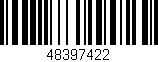 Código de barras (EAN, GTIN, SKU, ISBN): '48397422'