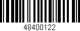 Código de barras (EAN, GTIN, SKU, ISBN): '48400122'