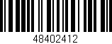 Código de barras (EAN, GTIN, SKU, ISBN): '48402412'