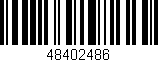 Código de barras (EAN, GTIN, SKU, ISBN): '48402486'
