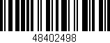 Código de barras (EAN, GTIN, SKU, ISBN): '48402498'