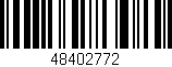 Código de barras (EAN, GTIN, SKU, ISBN): '48402772'