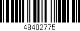 Código de barras (EAN, GTIN, SKU, ISBN): '48402775'