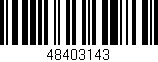 Código de barras (EAN, GTIN, SKU, ISBN): '48403143'