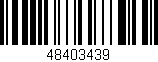 Código de barras (EAN, GTIN, SKU, ISBN): '48403439'