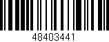 Código de barras (EAN, GTIN, SKU, ISBN): '48403441'