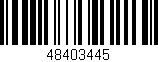 Código de barras (EAN, GTIN, SKU, ISBN): '48403445'